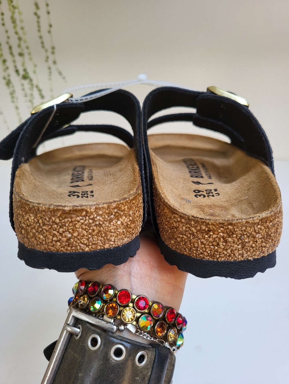 Birkenstock Arizona Big Buckle Python Brown Size 8 - Picture 9 of 10